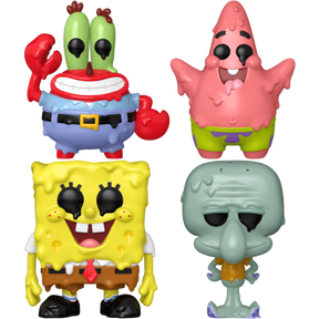 Funko Pop! SpongeBob SquarePants - Mr. Krabs, Patrick, SpongeBob & Squidward (Melting) - Bundle (Set of 4)