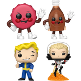Funko Pop! Fallout - Cappy, Bottle, Vault Boy & Nuka Girl - Bundle (Set of 4)