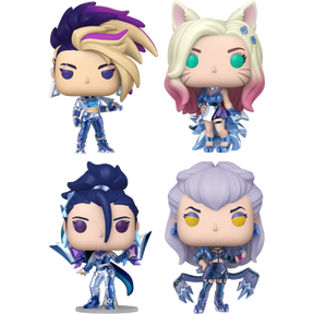 Funko Pop! League of Legends: K/DA - Ahri, Akali, Evelynn & Kai'Sa - Bundle (Set of 4) - Real Pop Mania