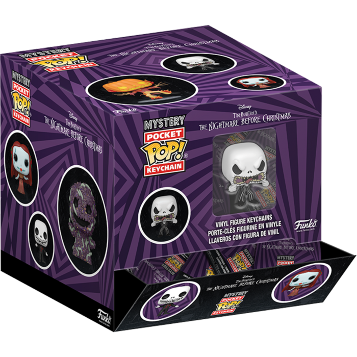 Funko Pocket Pop! Keychain - The Nightmare Before Christmas - Mystery (Display of 12)