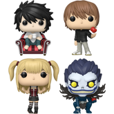 Funko Pop! Death Note - L, Light Yagami, Misa Amane & Ryuk - Bundle (Set of 4) - Real Pop Mania