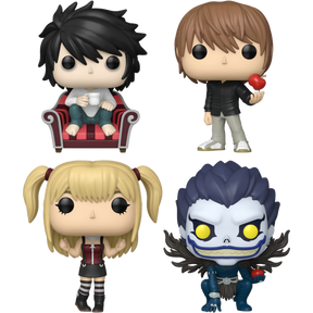 Funko Pop! Death Note - L, Light Yagami, Misa Amane & Ryuk - Bundle (Set of 4) - Real Pop Mania
