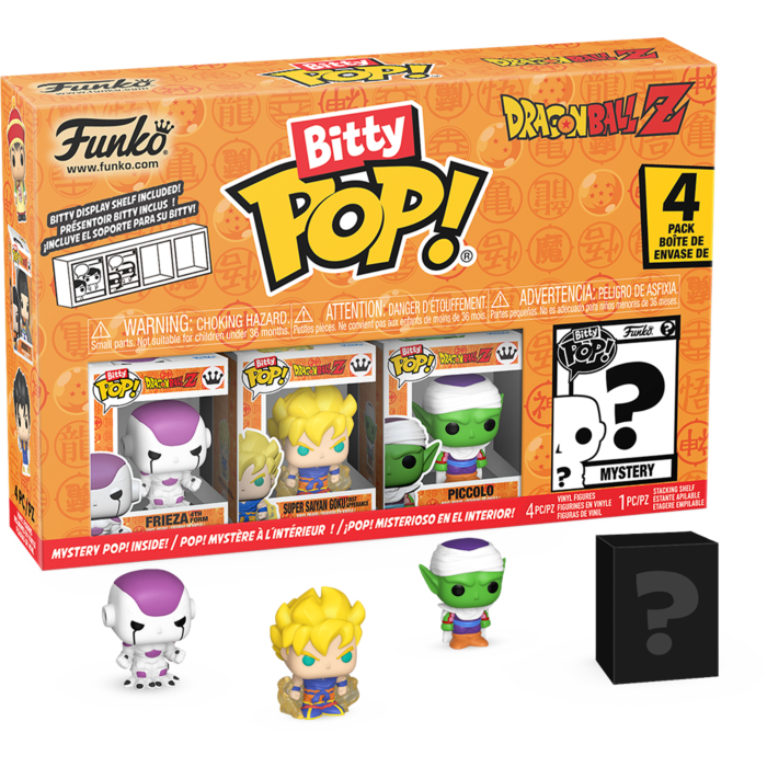 Funko Pop! Dragon Ball Z - Frieza, Super Saiyan Goku, Piccolo & Mystery - 4-Pack