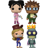 Funko Pop! Futurama - Amy, Hermes, Sexy Scruffy & Super King Bender - Bundle (Set of 4) - Real Pop Mania