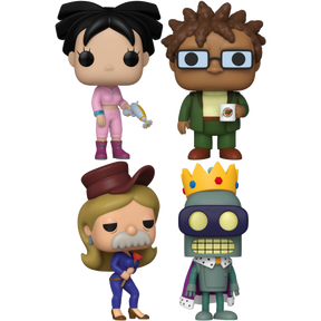 Funko Pop! Futurama - Amy, Hermes, Sexy Scruffy & Super King Bender - Bundle (Set of 4) - Real Pop Mania