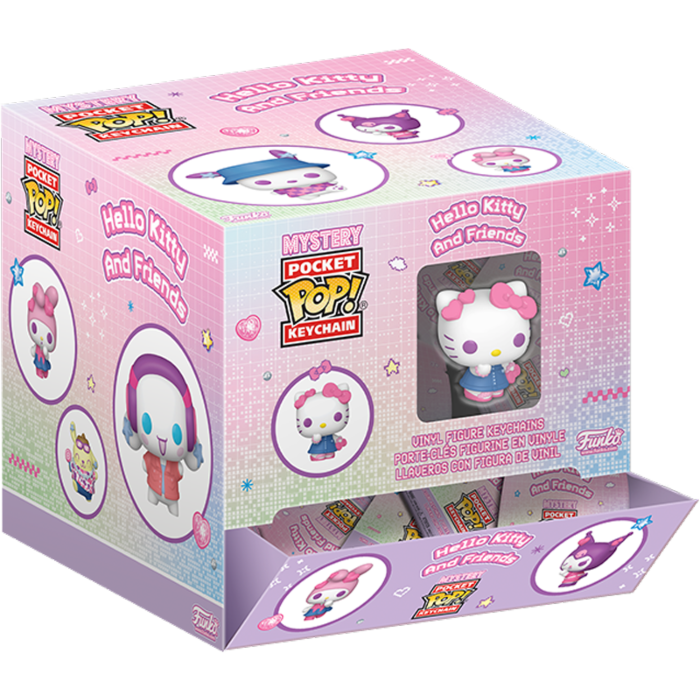 Funko Pocket Pop! Keychain - Hello Kitty and Friends - Y2K Digital Dream Mystery (Display of 12)