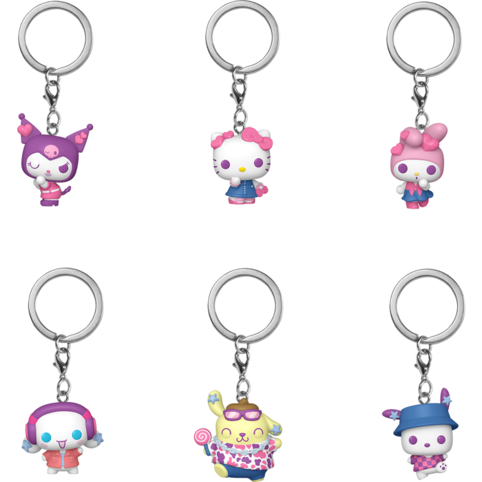 Funko Pocket Pop! Keychain - Hello Kitty and Friends - Y2K Digital Dream Mystery (Display of 12)