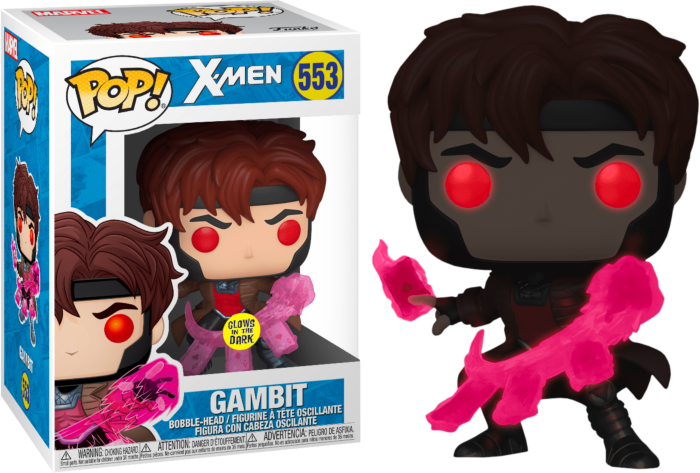 Funko Pop! X-Men - Gambit with Cards Translucent Glow in the Dark #553