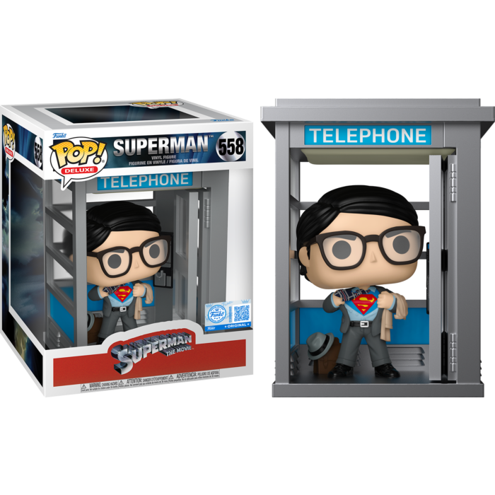 Funko Pop! Superman: The Movie (1978) - Superman in Phone Booth Deluxe #558