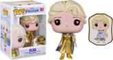 Funko Pop! Frozen - Elsa Gold Ultimate Princess with Enamel Pin #581