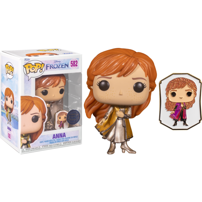 Funko Pop! Frozen - Anna Gold Ultimate Princess with Enamel Pin #582