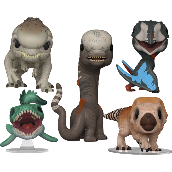 Funko Pop! Jurassic World: Rebirth (2025) - Survival is a Long Shot - Bundle (Set of 5)