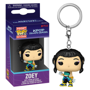 Funko Pocket Pop! Keychain - K-Pop Demon Hunters - Rumi, Mira, Zoey, Jinu & Derpy - Bundle (Set of 5) - Real Pop Mania