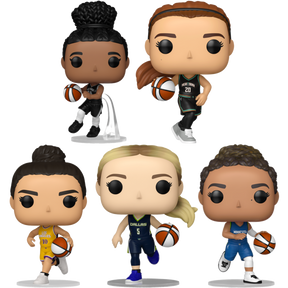 Funko Pop! WNBA Basketball - Jewell Loyd, Sabrina Ionescu, Kelsey Plum, Paige Bueckers & Napheesa Collier - Bundle (Set of 5) - Real Pop Mania