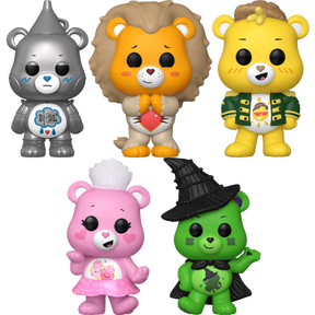Funko Pop! Care Bears x Wicked - Elphaba, Glinda, Scarecrow, Cowardly Lion & Tin Man - Bundle (Set of 5) - Real Pop Mania