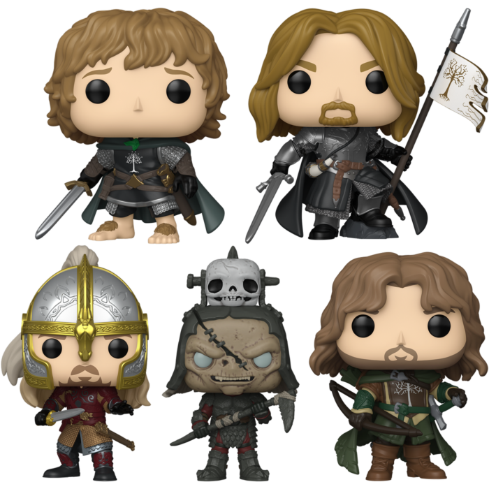 Funko Pop! The Lord of the Rings - Eomer, Faramir, Guritz, Pippin & Boromir - Bundle (Set of 5)