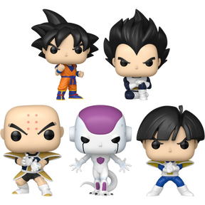 Funko Pop! Dragon Ball Z - Frieza, Son Gohan, Son Goku, Krillin & Vegeta (Frieza Saga) - Bundle (Set of 5)