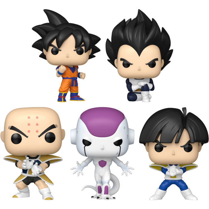 Funko Pop! Dragon Ball Z - Frieza, Son Gohan, Son Goku, Krillin & Vegeta (Frieza Saga) - Bundle (Set of 5)