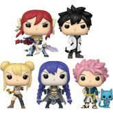 Funko Pop! Fairy Tail: 100 Year Quest - Erza, Gray, Lucy, Wendy & Natsu with Happy - Bundle (Set of 5) - Real Pop Mania