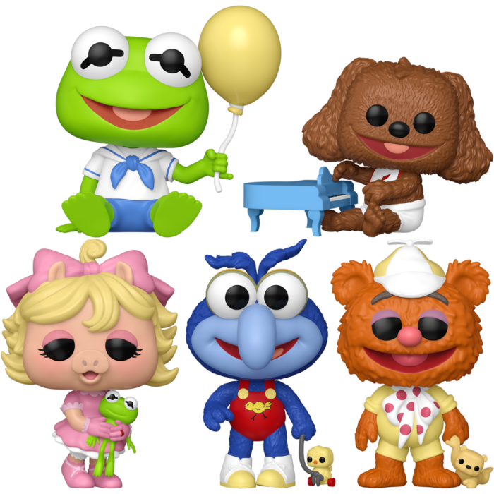 Funko Pop! Muppet Babies - Fozzie, Gonzo, Kermit, Piggy & Rowlf - Bundle (Set of 5)