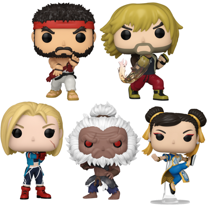 Funko Pop! Street Fighter 6 - Akuma, Cammy, Chun-Li, Ken & Ryu - Bundle (Set of 5)