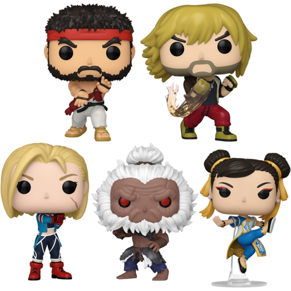 Funko Pop! Street Fighter 6 - Akuma, Cammy, Chun-Li, Ken & Ryu - Bundl