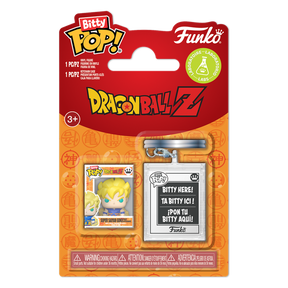 Funko Bitty Pop! Dragon Ball Z - Super Saiyan Goku First Appearance with Keychain Case Accessory