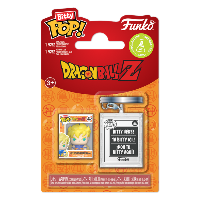 Funko Bitty Pop! Dragon Ball Z - Super Saiyan Goku First Appearance with Keychain Case Accessory
