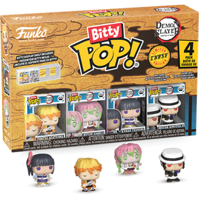 Funko Bitty Pop! Demon Slayer - Zenitsu Agatsuma, Mitsuri Kanroji, Kanao Tsuyuri - 4-Pack - Real Pop Mania