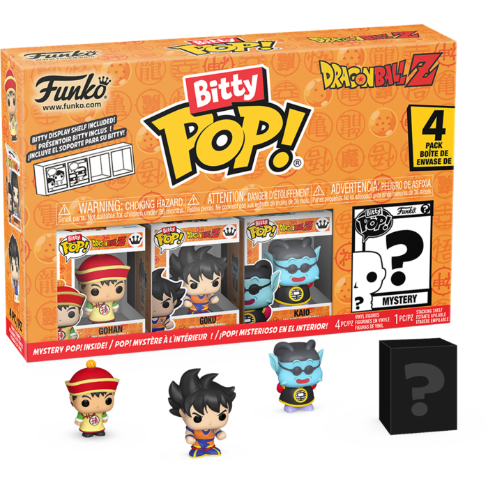 Funko Pop! Dragon Ball Z - Gohan, Goku, Kaio & Mystery - 4-Pack