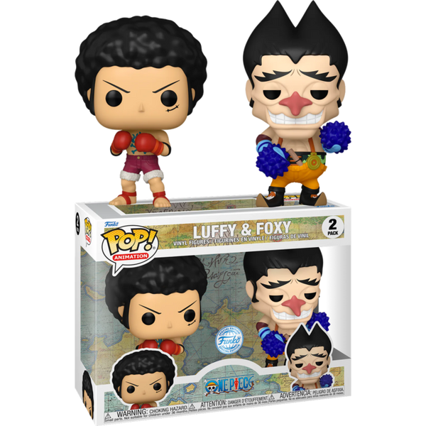 Funko Pop! Animation One Piece Luffy & Foxy 2 Pack Exclusivo Chase - Moça do Pop - Funko Pop é aqui Funko Pop! Animation One Piece Luffy & Foxy 2 Pack Exclusivo Chase - Moça do Pop - Funko Pop é aqui