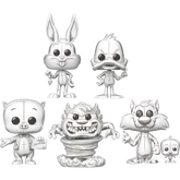 Funko Pop! Looney Tunes: Sketched - Bugs, Daffy, Porky, Tasmanian Devil, and Sylvester & Tweety - Bundle (Set of 5) - Real Pop Mania