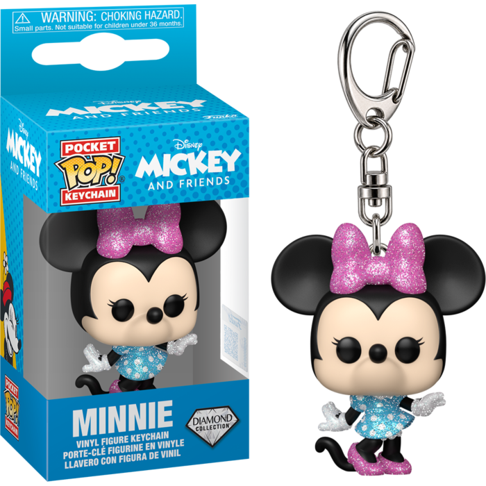 Funko Pocket Pop! Keychain - Mickey and Friends - Minnie Diamond Glitter