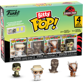 Funko Bitty Pop! Jurassic Park - John Hammond, Tyrannosaurus Fossil, Stygimoloch & Velociraptor - 4-Pack - Real Pop Mania