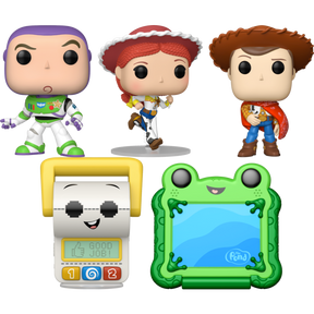 Funko Pop! Toy Story 5 - Jessie, Woody, Buzz, Lilypad & Smarty Pants - Bundle (Set of 5) - Real Pop Mania