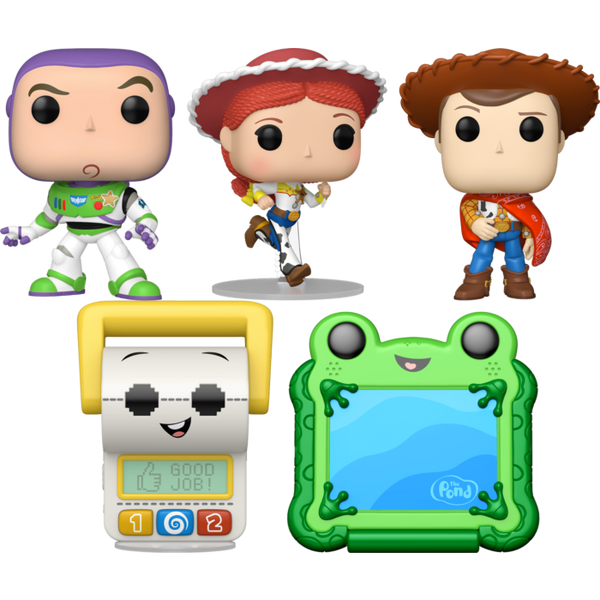 Funko Pop! Toy Story 5 - Jessie, Woody, Buzz, Lilypad & Smarty Pants -