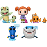 Funko Pop! Finding Nemo - Darla, Crush, Marlon, Bruce & Dory - Bundle (Set of 5)