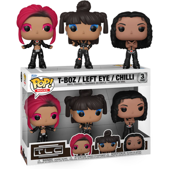 Funko Pop! TLC: No Scrubs - T-Boz, Left Eye & Chilli - 3-Pack