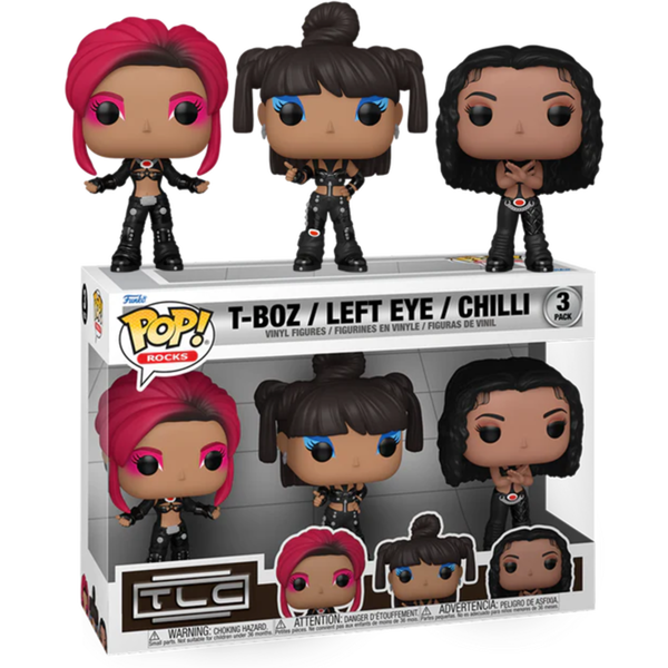 Funko Pop! TLC: No Scrubs - T-Boz, Left Eye & Chilli - 3-Pack Funko Pop! TLC: No Scrubs - T-Boz, Left Eye & Chilli - 3-Pack