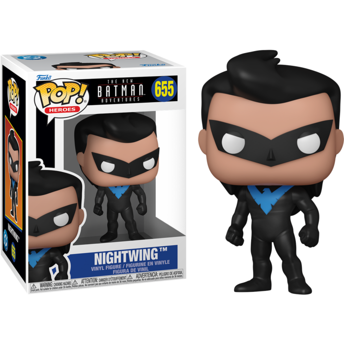 Funko Pop! The New Batman Adventures - Batman, Nightwing, Robin & Scarecrow - Bundle (Set of 4)