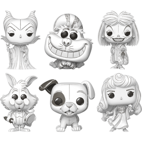 Funko Pop! Disney: Sketched - Off the Page - Bundle (Set of 6)
