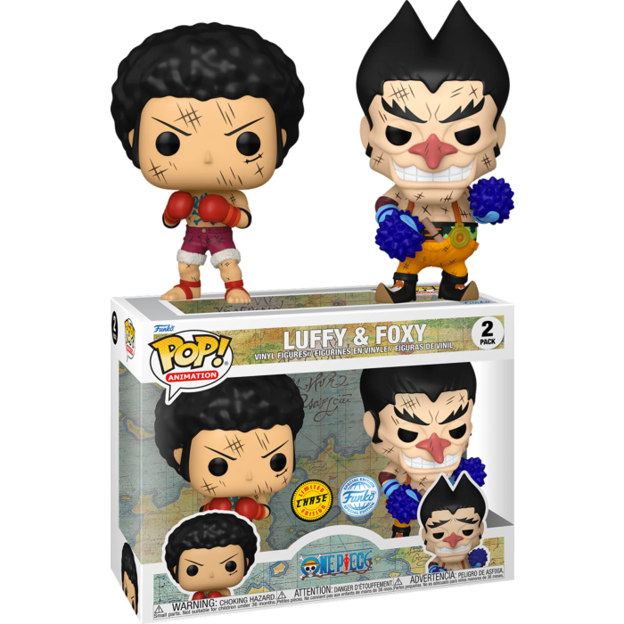 Funko Pop! One Piece - Luffy & Foxy - 2-Pack - Chase Chance