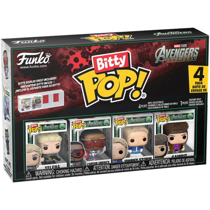 Funko Bitty Pop! Avengers: Doomsday - Yelena, Captain America, Johnny Storm & Gambit - 4-Pack