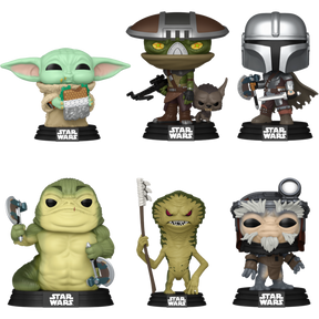 Funko Pop! Star Wars: The Mandalorian & Grogu (2026) - Grogu, Embo, Mando, Rotta, Amani & Clang - Bundle (Set of 6) - Real Pop Mania