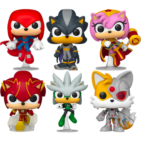 Funko Pop! Justice League x Sonic the Hedgehog - The League of Sonic - Bundle (Set of 6)