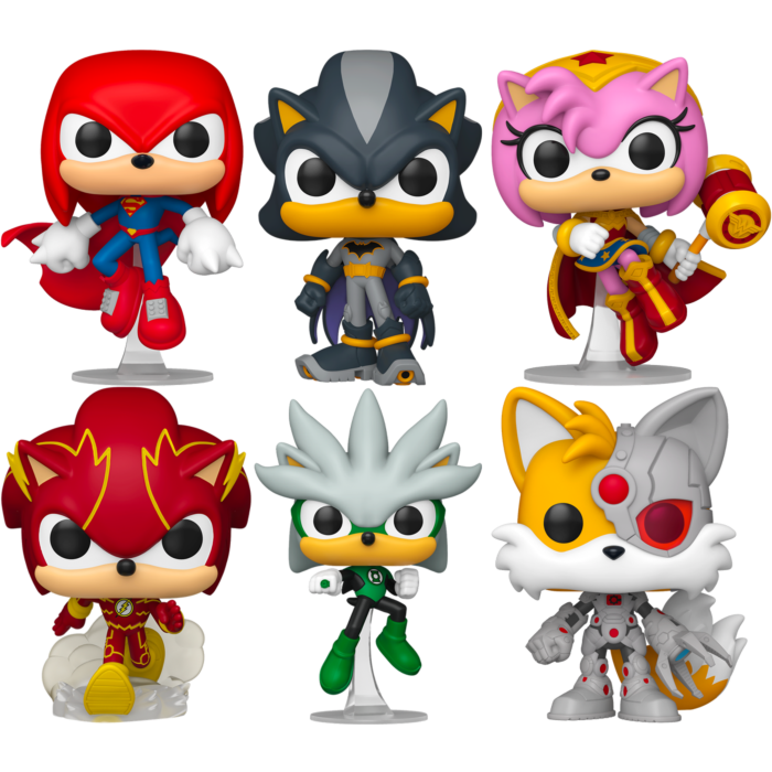 Funko Pop! Justice League x Sonic the Hedgehog - The League of Sonic - Bundle (Set of 6)