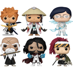 Funko Pop! Bleach: Thousand-Year Blood War - Ichigo, Uryu, Yhwach, Yamamoto, Renji & Shunsui - Bundle (Set of 6) - Real Pop Mania