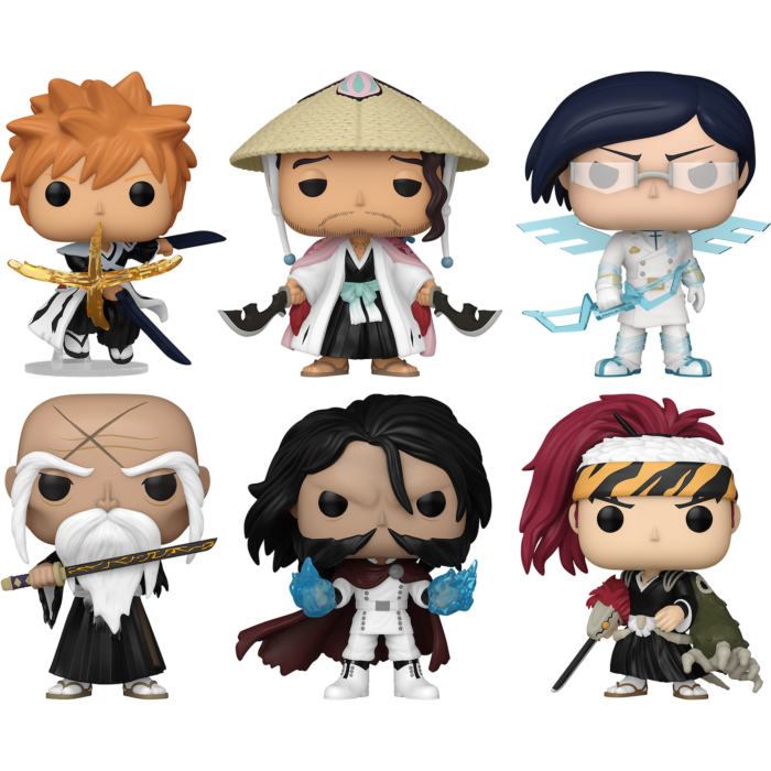Funko Pop! Bleach: Thousand-Year Blood War - Ichigo, Uryu, Yhwach, Yamamoto, Renji & Shunsui - Bundle (Set of 6) - Real Pop Mania