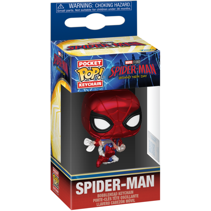 Funko Pocket Pop! Keychain - Spider-Man: Brand New Day (2026) - Spider-Man Metallic