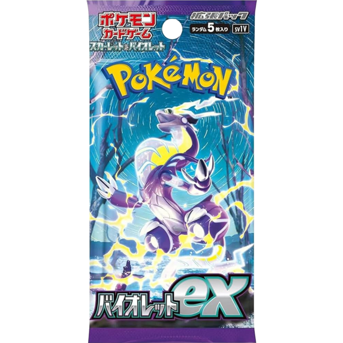 Pokemon - Scarlet & Violet SV1V Violet ex (Japanese Import) Booster Pack (5 Cards) - Real Pop Mania